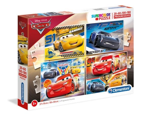 Cle Disney Cars – 20+60+100+180 pcs – Supercolor Puzzle COD 07714
