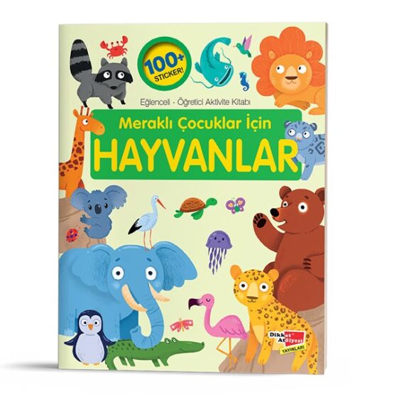 Dikkat Atölyesi Yayınları-Eğlenceli-Öğretici Aktivite Kitabı – Meraklı Çocuklar İçin Hayvanlar