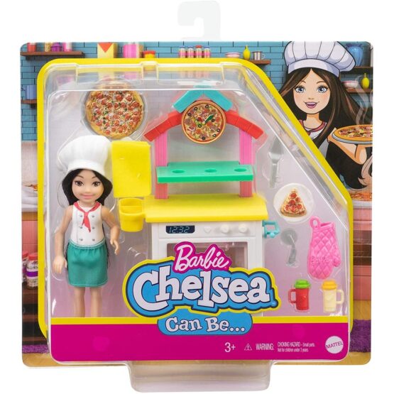 MATTEL-Barbie Chelsea Meslekleri Öğreniyor Pizza Şefi COD.GTN63