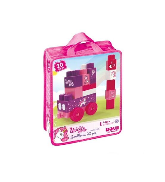 DOLU-Unicorn Çantalı Mega Blok(20 Parça)COD.2550