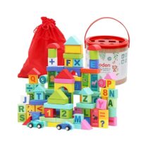 BT – Ahşap Renkli Bloklar ( Harfler ) 100 Parça