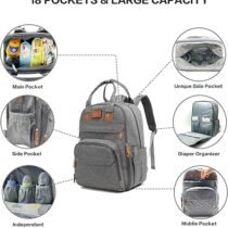 BT – Anne Bebek Çantası ( Gri )