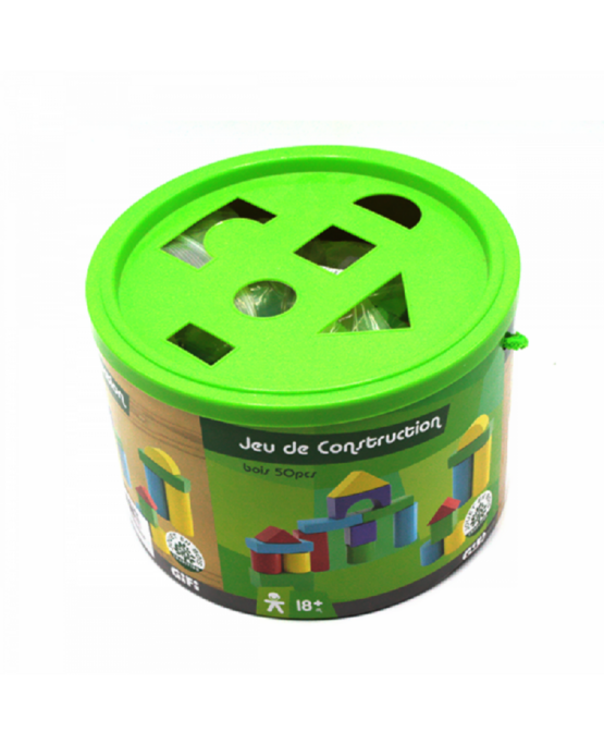 BT – Ahşap Renkli Bloklar ( 50 Parça )