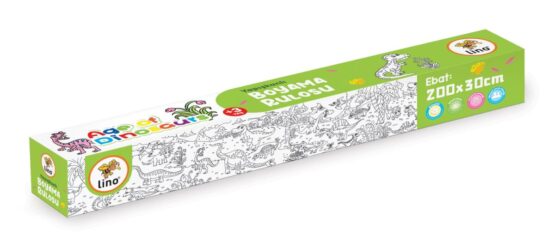 LİNO-Boyama Rulosu Dinozorlar(200×30 cm)