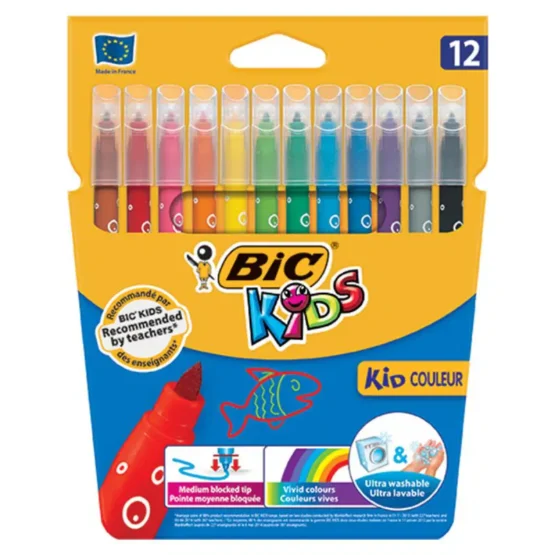 BIC KIDS-Keçeli Kalem 12’li