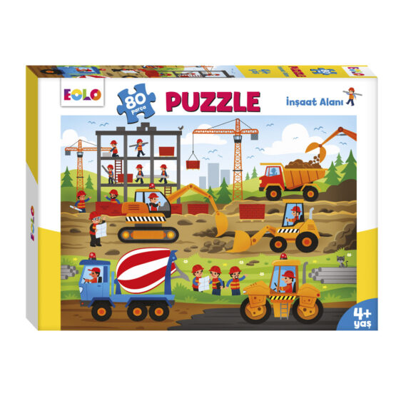 EOLO- İnşaat Alanı Puzzle(80 Parça)