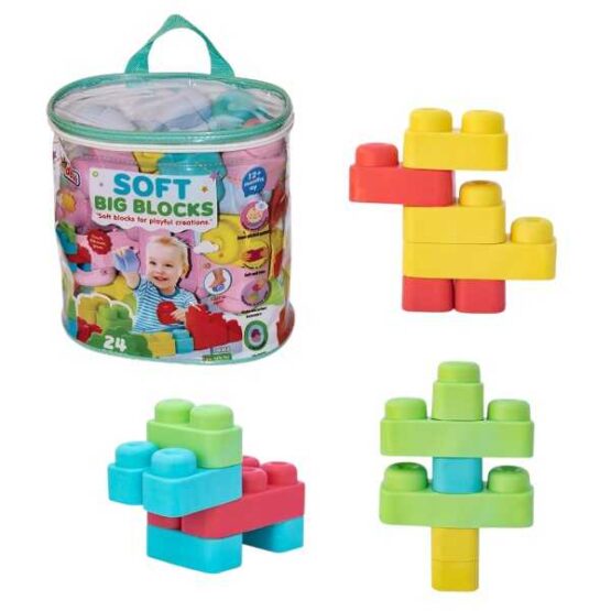 DEDE-Yumuşak Bloklar(24 Parça)COD.04008