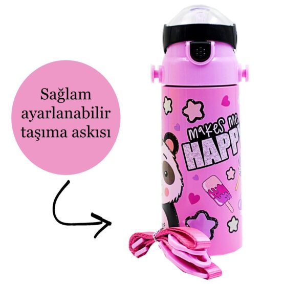 Muggle-Çelik Su Matarası(Panda)500 ml