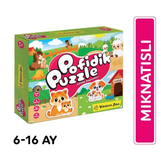Yükselen Zeka-İlk Pofidik Magnet Puzzle – Çiftlik Hayvanları(6-16 Ay)