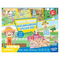 Lino-Tekrar Kullanılabilen Sticker Pad-Hayvanlar
