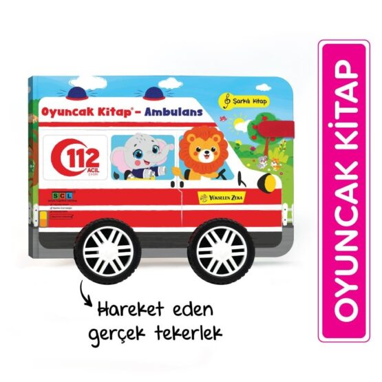 Yükselen Zeka-Oyuncak Kitap – Ambulans (Gerçek Tekerlekli)