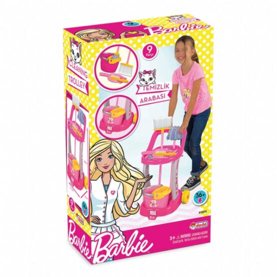 DEDE-Barbie Temizlik Arabası COD.01970