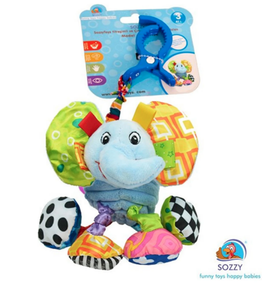 Sozzy Toys – Titreşimli ve Çıngıraklı Hayvanlar Fil COD.SZY155
