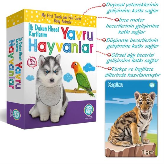 Circle Toys – İlk Dokun Hisset Kartlarım (Yavru Hayvanlar)