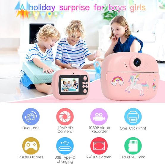 BT-Unicorn Print Camera