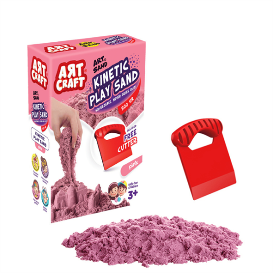 Art Craft – Kinetik Oyun Kumu Pembe ( 500 Gr )