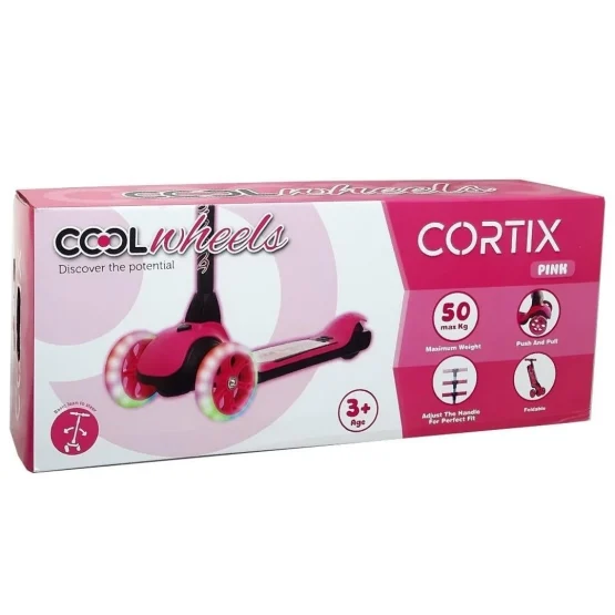 Cool Wheels – 3 Tekerlekli Cortix Scooter ( Pembe )