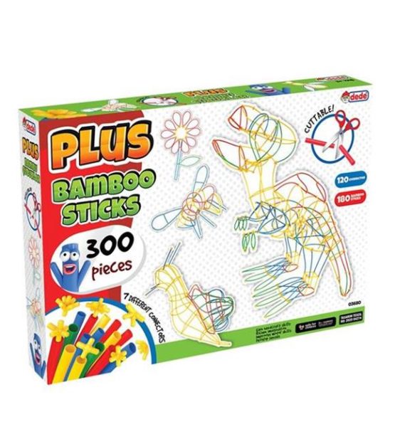 DEDE – Plus Bambu Çubuklar 300 Parça COD.03680