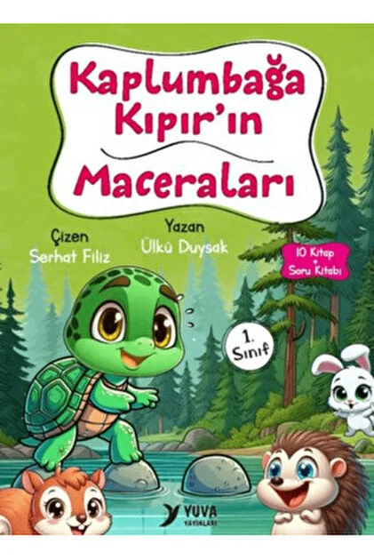Yuva Yayınları – Kaplumbağa Kıpır’ın Maceraları 1. Sınıf Okuma Seti ( 10 Kitap )