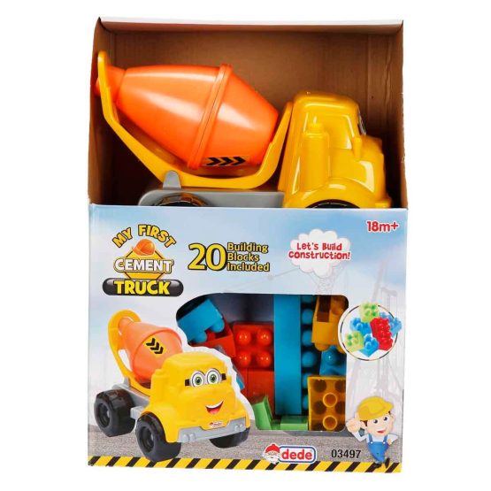DEDE – Çimento Kamyonum Blok Seti ( 20 Parça Lego İle )