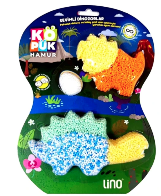 LİNO – Köpüklü Oyun Hamuru ( Dinozorlar )