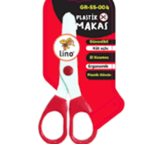 LİNO – Plastik Çocuk Makası (Kırmızı)